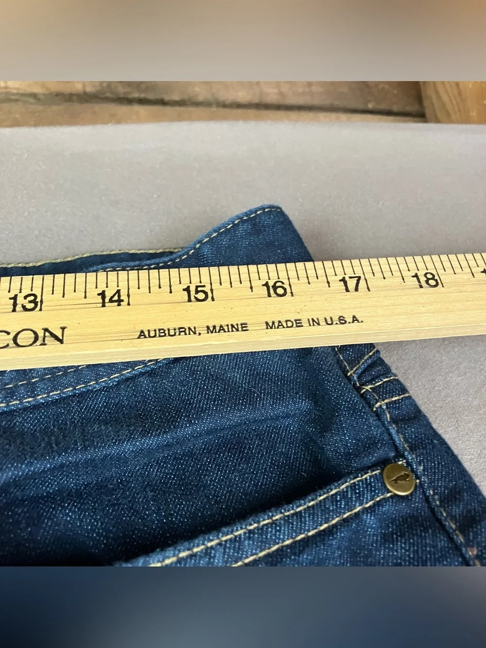 Toad & Co. Wingman Denim Jeans Lean Fit Pants Men’s Size 33x34 Dark Blue